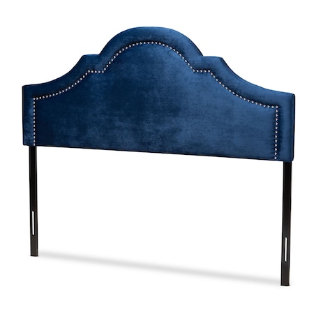 Baxton Studio Rita Royal Blue Velvet Upholstered Full Size Headboard 155-9336